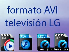 Formato películas AVI televisión LG 